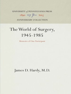 cover image of The World of Surgery, 1945-1985